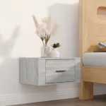 Noptieră de perete, gri sonoma, 50x36x25 cm GartenMobel Dekor