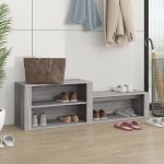 Pantofar, gri sonoma, 150x35x45 cm, lemn prelucrat GartenMobel Dekor