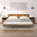 Noptiere, 2 buc., stejar fumuriu, 40x35x47 cm GartenMobel Dekor