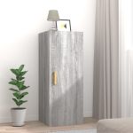 Dulap de perete, gri sonoma, 34,5x34x90 cm, lemn compozit GartenMobel Dekor