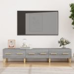 Comodă TV, gri sonoma, 150x34,5x30 cm, lemn compozit GartenMobel Dekor