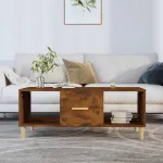 Măsuță de cafea, stejar afumat, 102x50x40 cm, lemn prelucrat GartenMobel Dekor