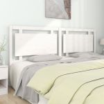 Tăblie de pat, alb, 205,5x4x100 cm, lemn masiv de pin GartenMobel Dekor