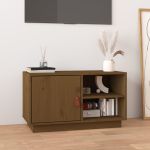 Comodă TV, maro miere, 70x34x40 cm, lemn masiv de pin GartenMobel Dekor