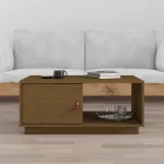 Măsuță de cafea, maro miere, 80x50x35,5 cm, lemn masiv de pin GartenMobel Dekor