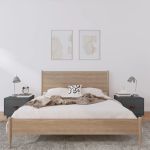 Noptiere, 2 buc., gri, 40x34x35 cm, lemn masiv de pin GartenMobel Dekor