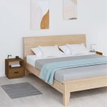 Noptiere, 2 buc., maro miere, 40x34x45 cm, lemn masiv de pin GartenMobel Dekor