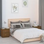 Noptiere, 2 buc., maro miere, 40x34x45 cm, lemn masiv de pin GartenMobel Dekor