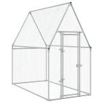 Coteț pentru păsări, gri, 200x100x190 cm, oțel galvanizat GartenMobel Dekor