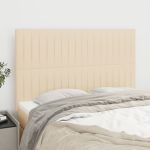 Tăblii de pat, 4 buc, crem, 72x5x78/88 cm, textil GartenMobel Dekor