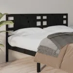 Tăblie de pat, negru, 166x4x100 cm, lemn masiv de pin GartenMobel Dekor