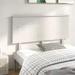 Tăblie de pat, alb, 144x6x82,5 cm, lemn masiv de pin GartenMobel Dekor