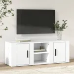 Comodă TV, alb, 100x31,5x35 cm, lemn prelucrat GartenMobel Dekor