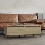 Mese laterale 2 buc. stejar sonoma 50x46x35 cm lemn compozit GartenMobel Dekor