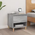 Noptieră, gri sonoma, 50x46x50 cm, lemn prelucrat GartenMobel Dekor