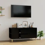 Comodă TV, negru, 102x44,5x50 cm, lemn prelucrat GartenMobel Dekor