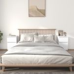 Noptiere, 2 buc., alb, 40x35x70 cm GartenMobel Dekor
