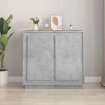 Servantă, gri beton, 80x34x75 cm, lemn prelucrat GartenMobel Dekor