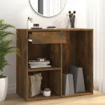 Dulap de cosmetice, stejar fumuriu, 80x40x75 cm, lemn prelucrat GartenMobel Dekor