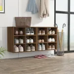 Pantofare, 2 buc., stejar maro, 52,5x30x50 cm GartenMobel Dekor