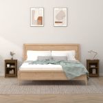 Noptiere, 2 buc, maro miere, 40x35x55 cm, lemn masiv de pin GartenMobel Dekor