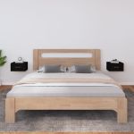 Noptiere de perete, 2 buc., negru, 40x29,5x22 cm GartenMobel Dekor