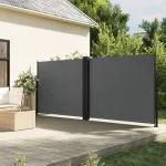 Copertină laterală retractabilă, antracit, 160x1000 cm GartenMobel Dekor