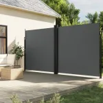 Copertină laterală retractabilă, antracit, 200x1000 cm GartenMobel Dekor
