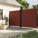 Copertină laterală retractabilă, maro, 200x1000 cm GartenMobel Dekor