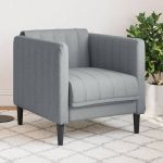Fotoliu, gri deschis, material textil GartenMobel Dekor