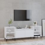 Comodă TV, alb, 160x35x55 cm, lemn prelucrat GartenMobel Dekor