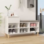 Pantofar, alb, 102x36x60 cm, lemn compozit GartenMobel Dekor