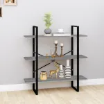 Bibliotecă, gri sonoma, 100x30x105 cm, lemn prelucrat GartenMobel Dekor