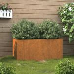 Jardinieră, 62x40x39 cm, oțel corten GartenMobel Dekor