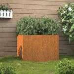 Jardinieră, 62x47x46 cm, oțel corten GartenMobel Dekor