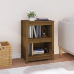 Bibliotecă, maro miere, 50x35x68 cm, lemn masiv de pin GartenMobel Dekor
