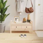 Bancă de hol, 80x40x43 cm, lemn masiv pin GartenMobel Dekor