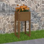 Jardinieră, maro miere, 40x40x81 cm, lemn masiv de pin GartenMobel Dekor