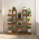 Suport pentru plante,maro miere,104,5x25x109,5cm lemn masiv pin GartenMobel Dekor