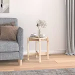 Măsuță de cafea, Ø 42,5x45 cm, lemn masiv de pin GartenMobel Dekor