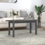Măsuță de cafea, gri, 110x55x45 cm, lemn masiv de pin GartenMobel Dekor