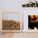 Rastel pentru lemne de foc, 100x25x100 cm, lemn masiv pin GartenMobel Dekor