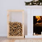 Rastel pentru lemne de foc, 60x25x100 cm, lemn masiv pin GartenMobel Dekor