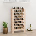 Suport de vinuri, 61,5x30x107,5 cm, lemn masiv de pin GartenMobel Dekor