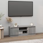 Comodă TV cu ușă, gri sonoma, 102x30x36 cm GartenMobel Dekor