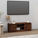 Comodă TV cu ușă, stejar maro, 102x30x36 cm GartenMobel Dekor