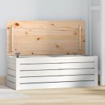 Cutie de depozitare, alb, 89x36,5x33 cm, lemn masiv de pin GartenMobel Dekor