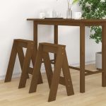 Scaune, 2 buc., maro miere, 40x40x60 cm, lemn masiv de pin GartenMobel Dekor