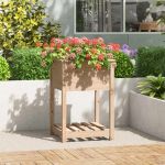 Jardinieră cu raft, 54x54x81 cm, lemn masiv de pin GartenMobel Dekor
