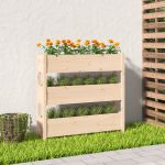 Jardinieră, 112x25x104,5 cm, lemn masiv de pin GartenMobel Dekor